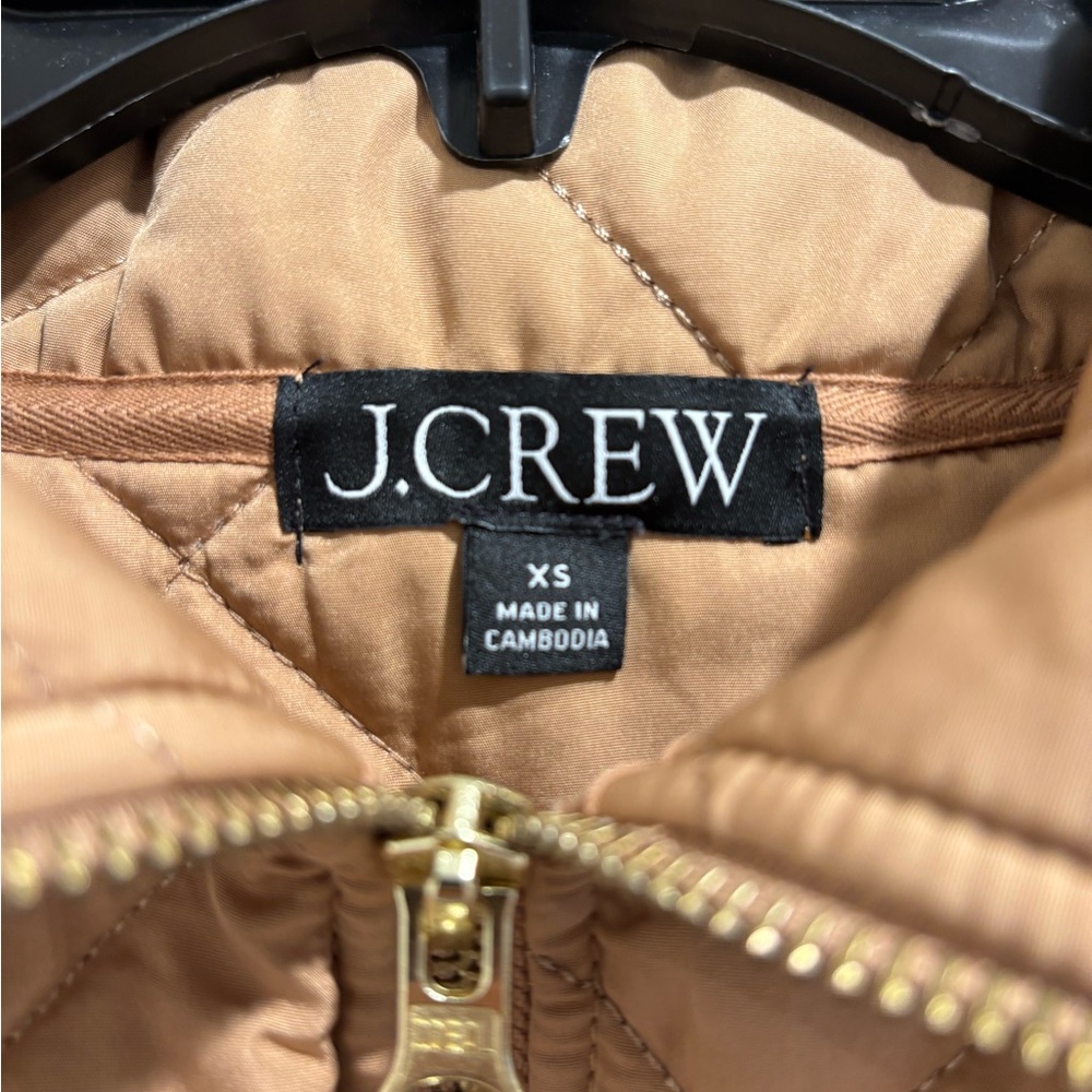 J.Crew Quilted Sherpa Fleece Quarter-Zip Pullover Jacket Size XS - Picture 4 of 5